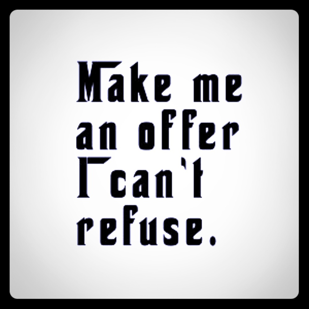 Reasonable offers considered